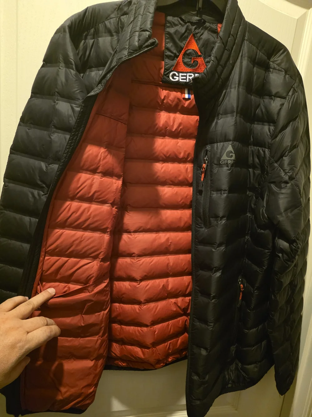 Men's Gerry's Quilted Insulated Jacket - Black with Red Lining